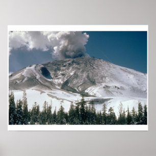 Mount Saint Helens -前噴火 ポスター