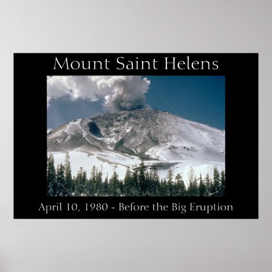 Mount Saint Helens - Pre-Eruption ポスター (正面)