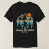 Mount Saint Helens Washington National Park Retro  Tシャツ (デザイン正面)