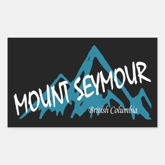 Mount Seymour Mountains 長方形シール (正面)