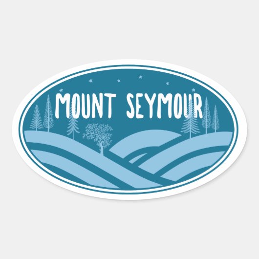 Mount Seymour Outdoors 楕円形シール (正面)