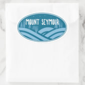 Mount Seymour Outdoors 楕円形シール (バッグ)