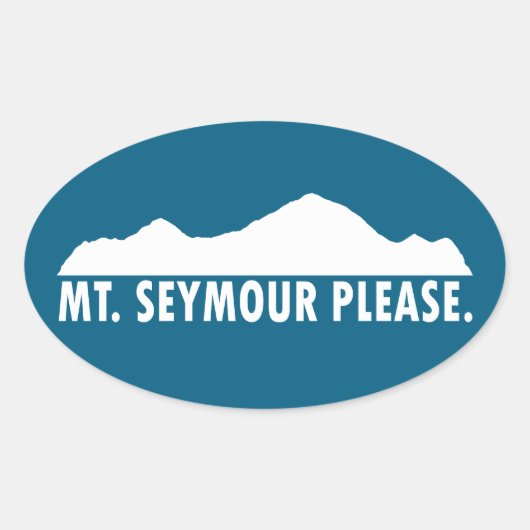 Mount Seymour Please 楕円形シール (正面)