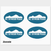 Mount Seymour Please 楕円形シール (シート)