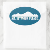 Mount Seymour Please 楕円形シール (バッグ)