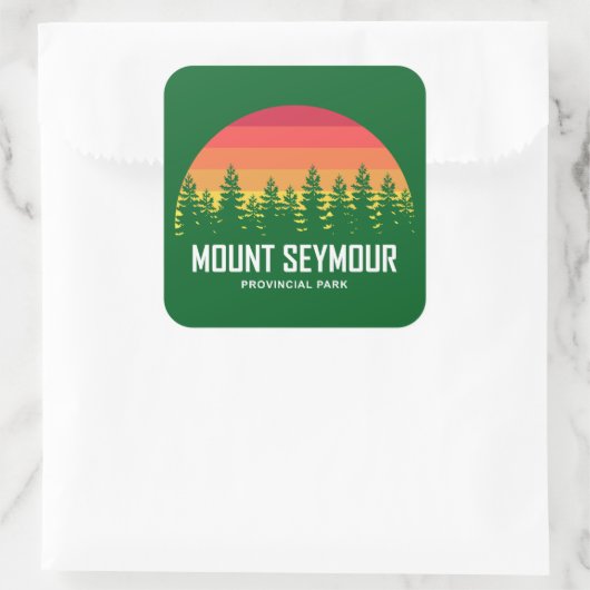 Mount Seymour Provincial Park スクエアシール (バッグ)