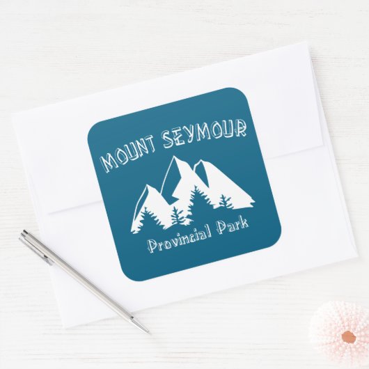 Mount Seymour Provincial Park スクエアシール (封筒)