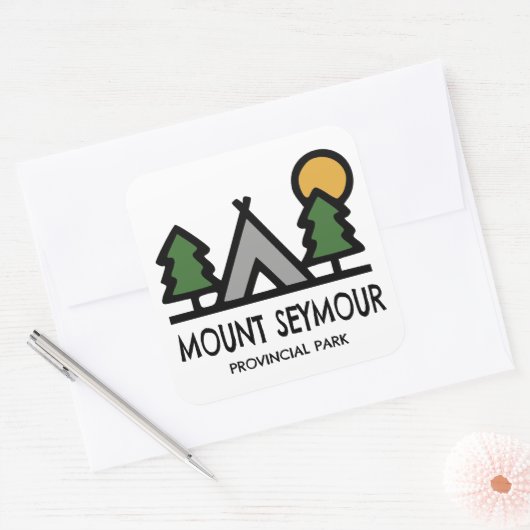 Mount Seymour Provincial Park スクエアシール (封筒)