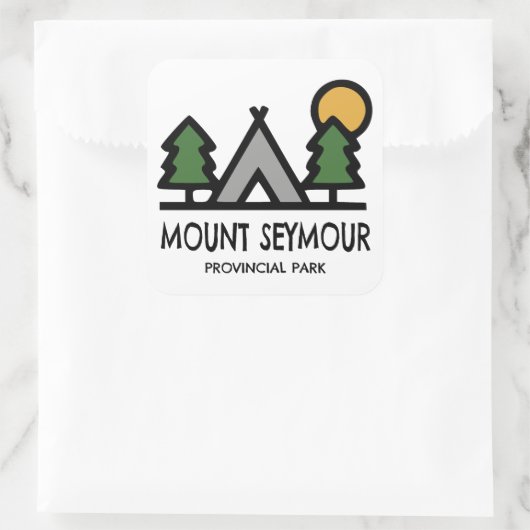 Mount Seymour Provincial Park スクエアシール (バッグ)