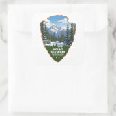 Mount Seymour Provincial Park Arrowhead スクエアシール (バッグ)