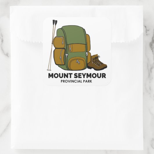 Mount Seymour Provincial Park Backpack スクエアシール (バッグ)