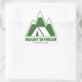 Mount Seymour Provincial Park Mountains Camping スクエアシール (バッグ)
