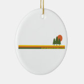 Mount Seymour Provincial Park Pine Trees Sun セラミックオーナメント (右)