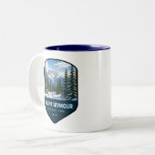 Mount Seymour Provincial Park Shield ツートーンマグカップ (正面左)