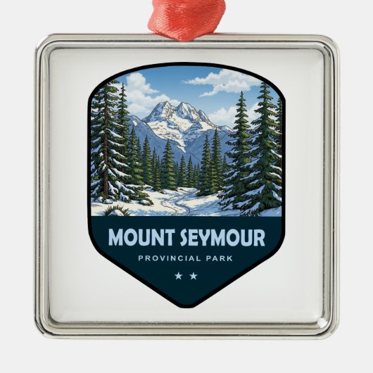 Mount Seymour Provincial Park Shield メタルオーナメント (正面)