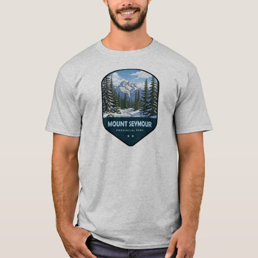 Mount Seymour Provincial Park Shield Tシャツ (正面)