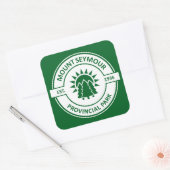 Mount Seymour Provincial Park Sun Trees スクエアシール (封筒)