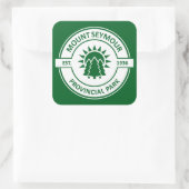 Mount Seymour Provincial Park Sun Trees スクエアシール (バッグ)