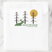 Mount Seymour Provincial Park Trail 長方形シール (バッグ)
