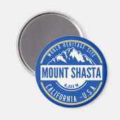 Mount Shasta California U.S.A. マグネット (正面/裏面)