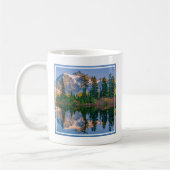 Mount Shuksan mirrored in Reflection Lake コーヒーマグカップ (左)