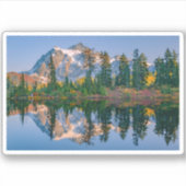 Mount Shuksan mirrored in Reflection Lake シール (正面)
