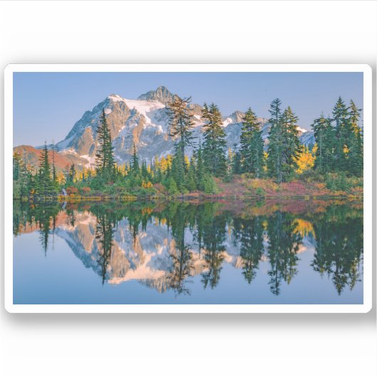 Mount Shuksan mirrored in Reflection Lake シール (正面)