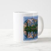 Mount Shuksan mirrored in Reflection Lake ジャンボコーヒーマグカップ (正面右)