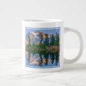 Mount Shuksan mirrored in Reflection Lake ジャンボコーヒーマグカップ (右)