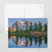 Mount Shuksan mirrored in Reflection Lake ポストカード (正面/裏面)