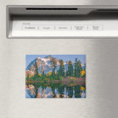 Mount Shuksan mirrored in Reflection Lake マグネット (インサイチュ (食洗機))