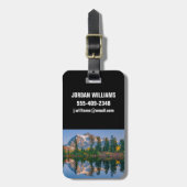 Mount Shuksan mirrored in Reflection Lake ラゲッジタグ (正面縦)