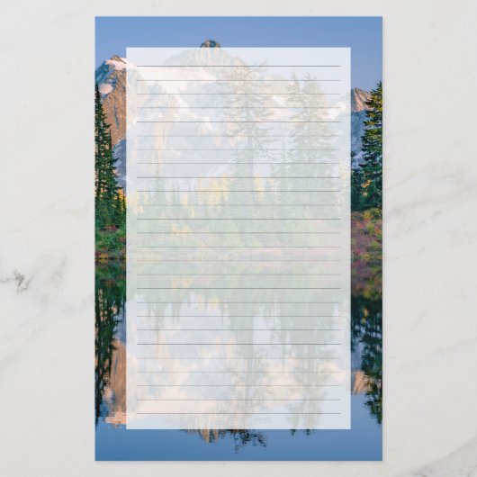 Mount Shuksan mirrored in Reflection Lake 便箋 (正面)