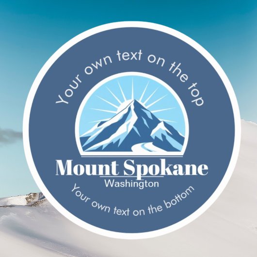 Mount Spokane Washington ski resort vacation  シール