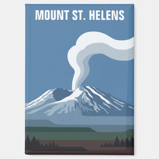 Mount St Helens National Volcanic Monument マグネット (正面)