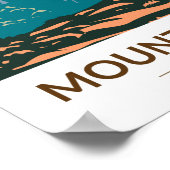 Mount Tamalpais State Park California Vintage ポスター (角)
