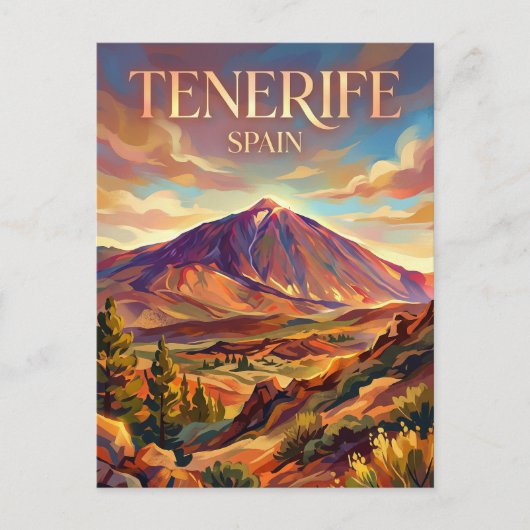 Mount Teide Spain ポストカード (正面)