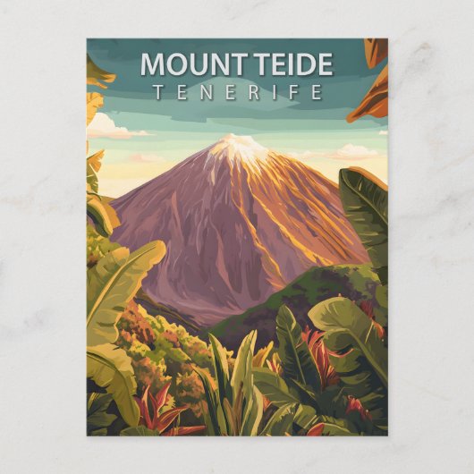 Mount Teide Tenerife Volcanic Peak Travel ポストカード (正面)