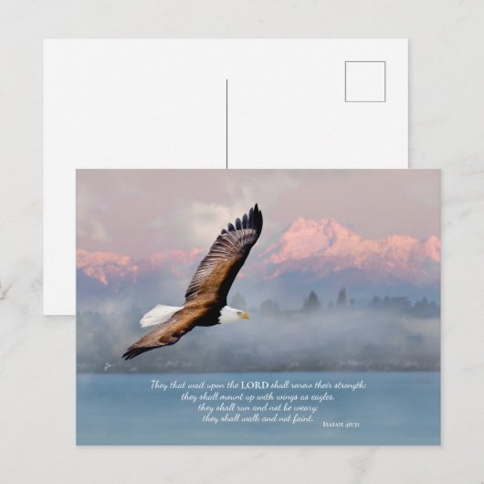 Mount Up With Wings Like Eagles Fine Art Blank ポストカード (正面/裏面)