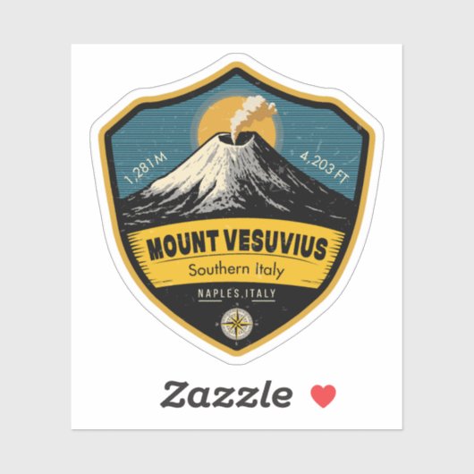 Mount Vesuvius , Naples, Italy シール (シート)