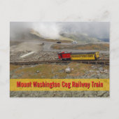 Mount Washington Cog Railway Train Photographic ポストカード (正面)