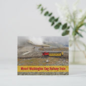 Mount Washington Cog Railway Train Photographic ポストカード (スタンド正面)