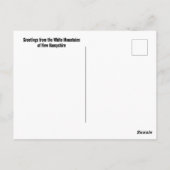 Mount Washington Cog Railway Train Photographic ポストカード (裏面)