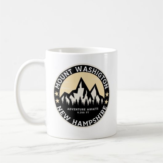Mount Washington Forest Landscape コーヒーマグカップ (左)