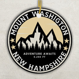 Mount Washington Mountain Landscape Souvenir セラミックオーナメント