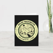 Mount Washington New Hampshire Hiking Skiing Retro カード (正面)