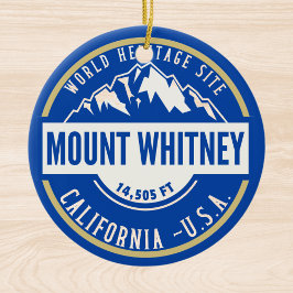 Mount Whitney: A Crown of California’s Sierra Neva セラミックオーナメント