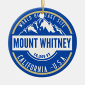 Mount Whitney: A Crown of California’s Sierra Neva セラミックオーナメント (正面)