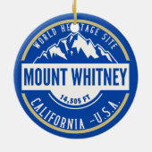 Mount Whitney: A Crown of California’s Sierra Neva セラミックオーナメント (裏面)