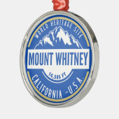 Mount Whitney: A Crown of California’s Sierra Neva メタルオーナメント (左)